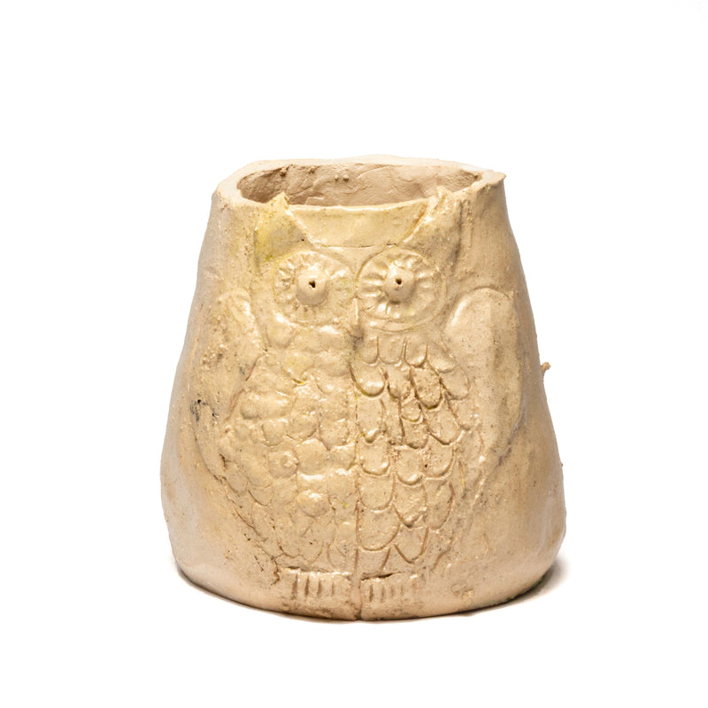Vaso de Cerâmica Coruja