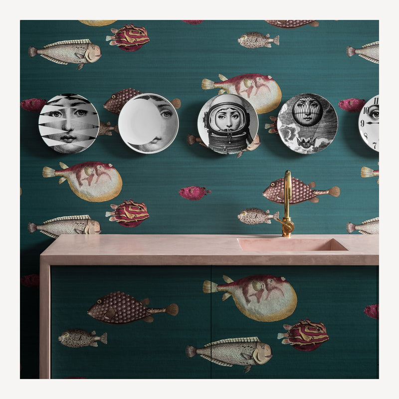 Fornasetti Papel de Parede Acquario