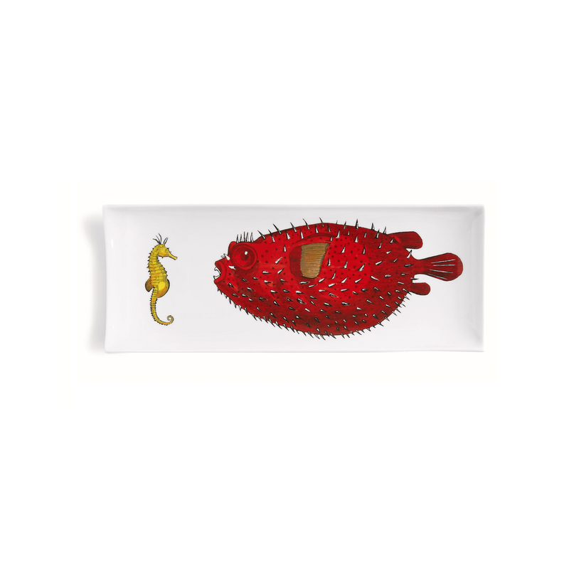 Fornasetti Affronto Rectangular Tray