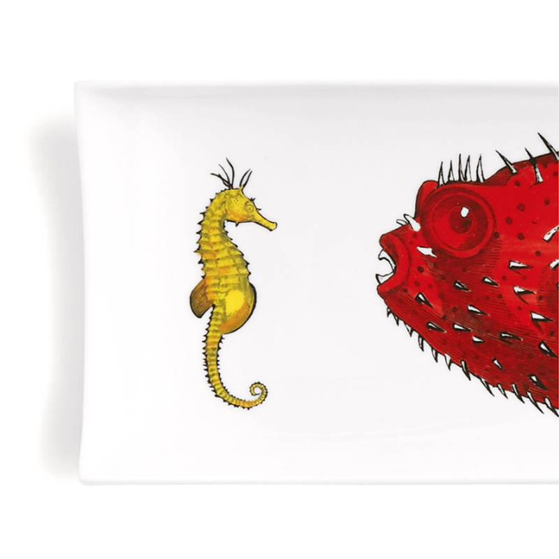Fornasetti Affronto Rectangular Tray
