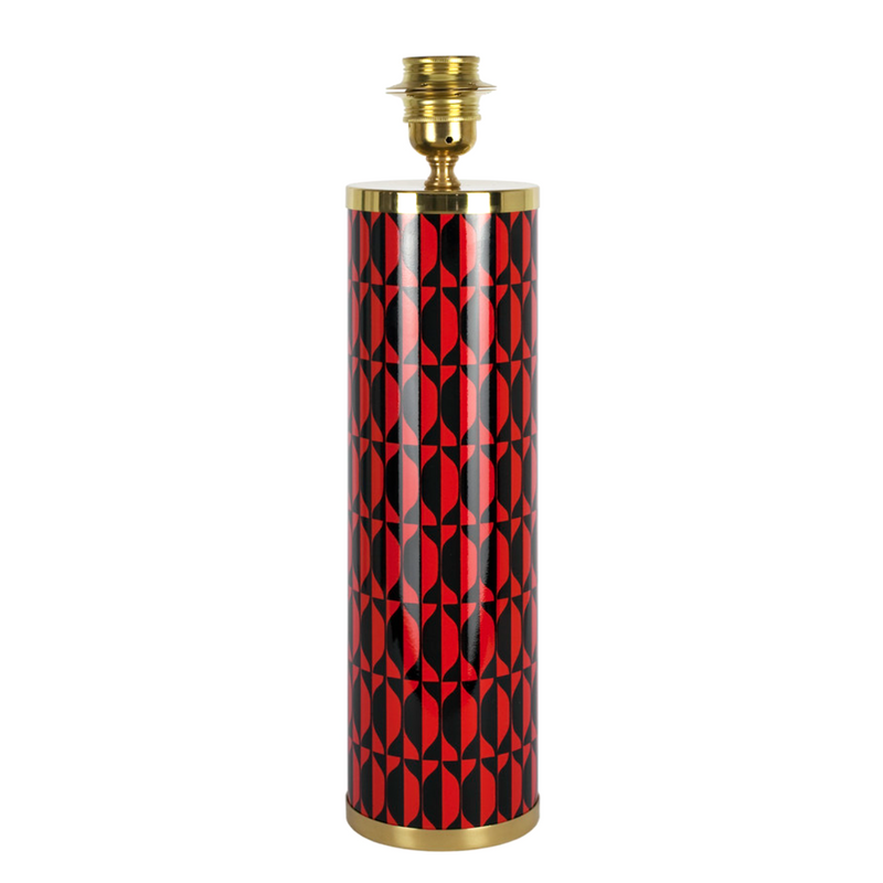 Fornasetti Losanghe Cylindrical Lamp