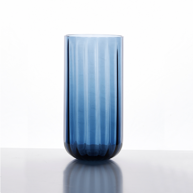 Nason Moretti Air Force Optical Blow Bowl Tall Vase