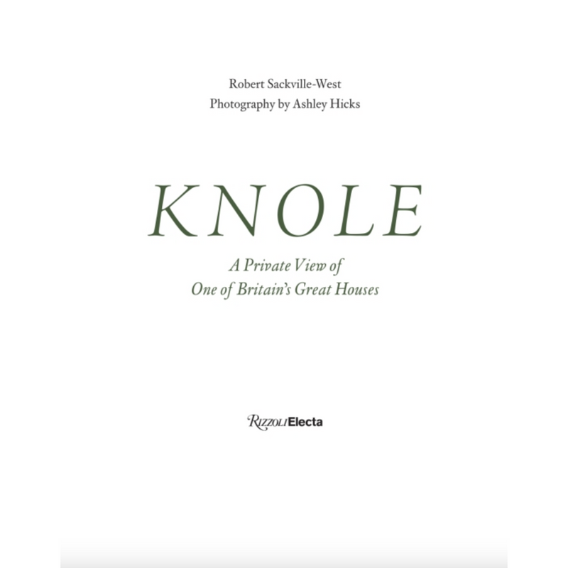 Knole Book A Private View of Britain's Great Houses