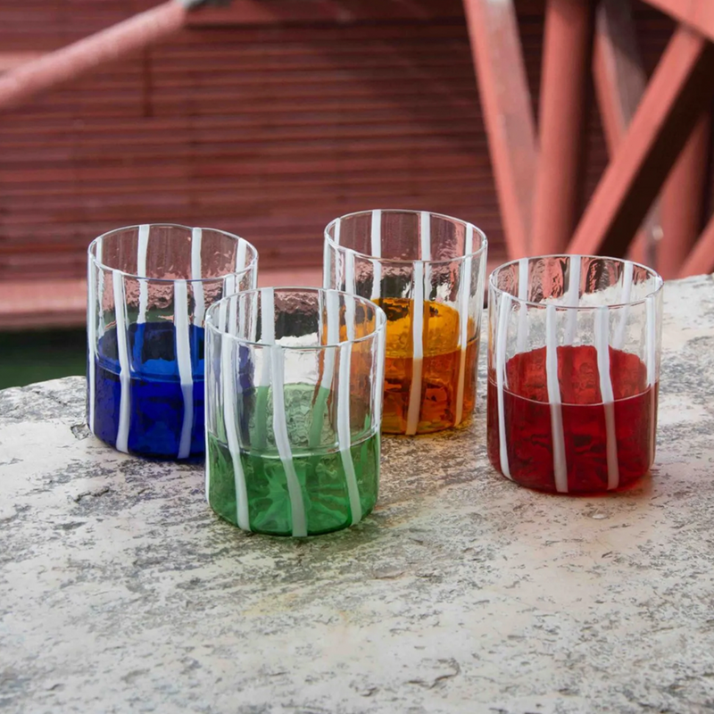 Tutto Attaccato Glass Blown Glass Mezzo & Mezzo