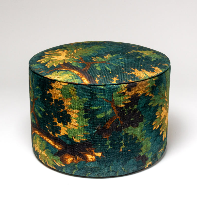 Poeira Round Green Pouf