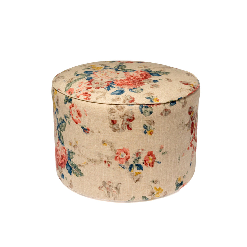 Poeira Beige Round Pouf