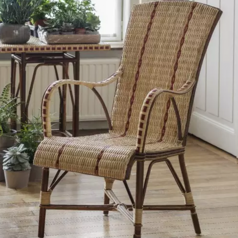Rattan Bagatelle Armchair with High Backrest
