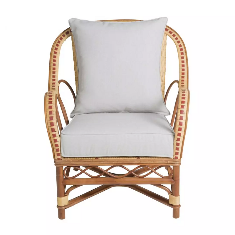 Bagatelle Armchair in Rattan with Cushions