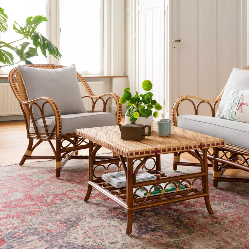 Bagatelle Armchair in Rattan with Cushions