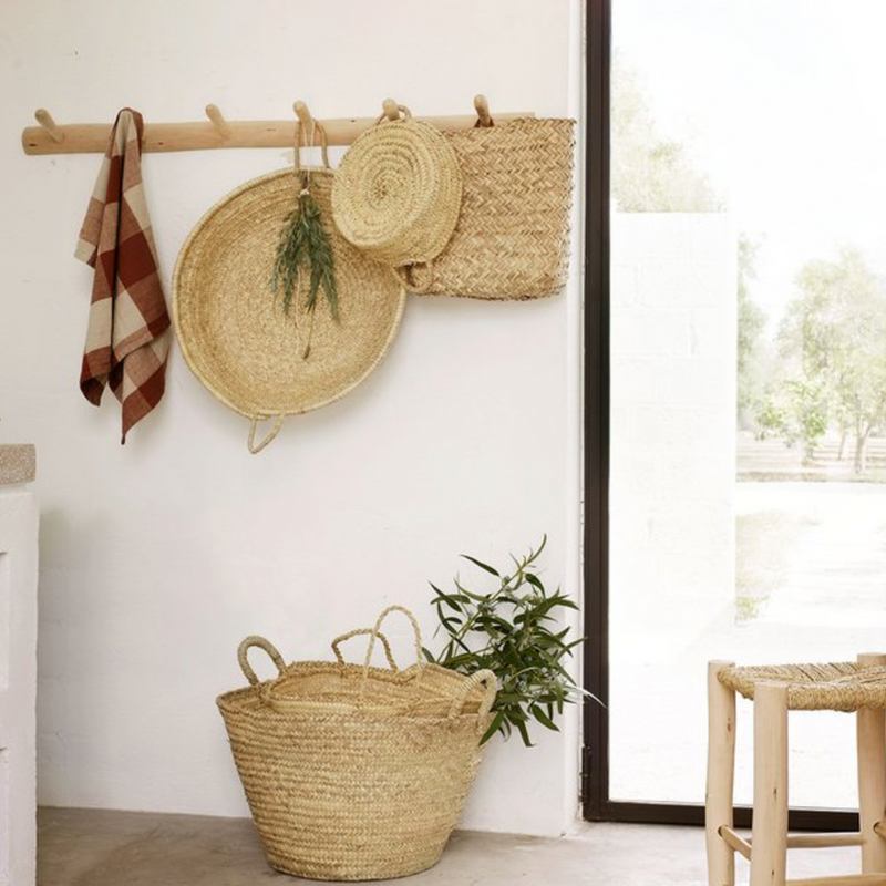 Wooden coat rack