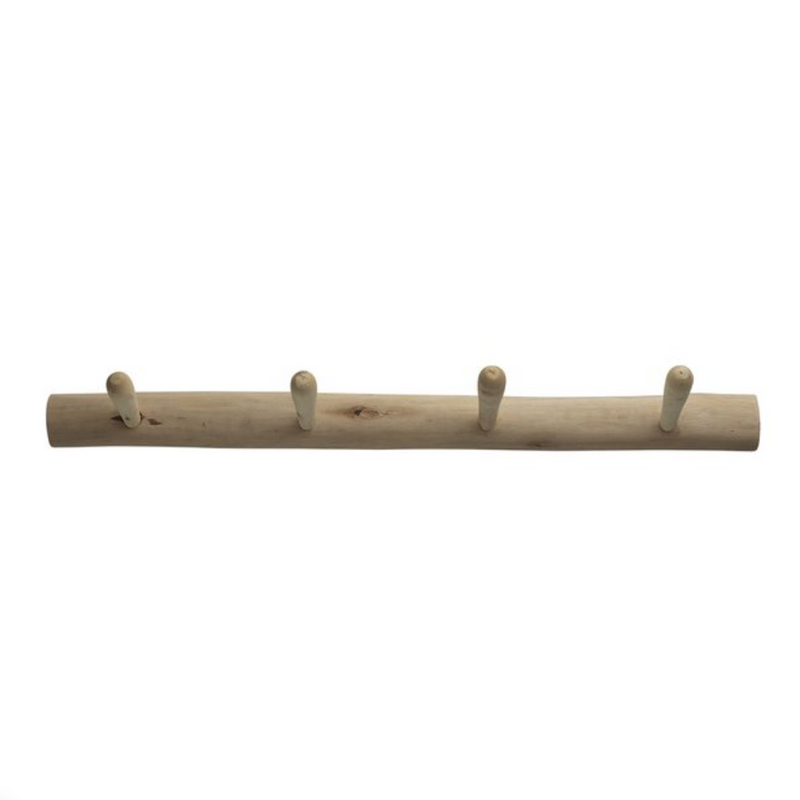 Wooden coat rack