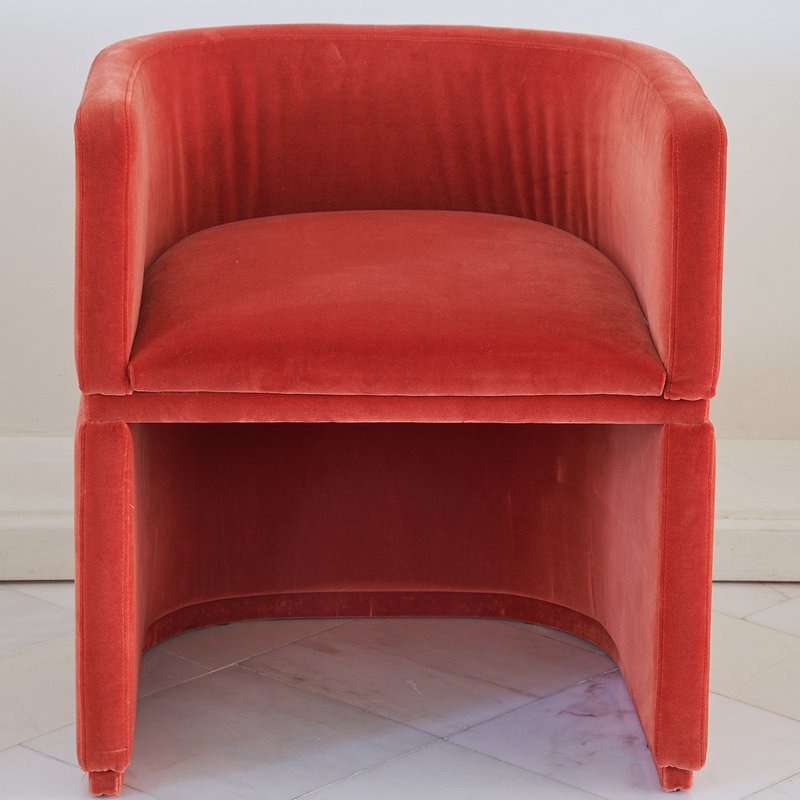 Half Moon Armchair Dust