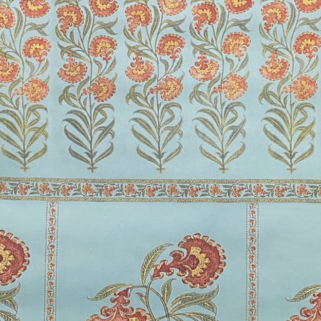 Papel de Parede Arjumand Raj Flower Turquiose