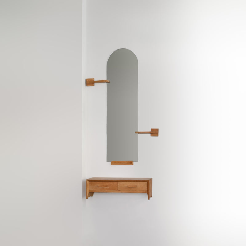 Shelf with Vintage Mirror