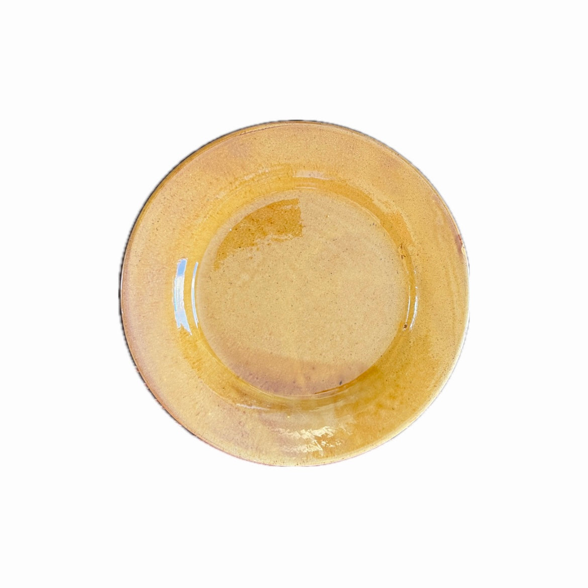 Prato amarelo cerâmica