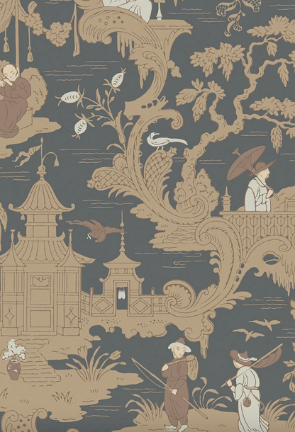 Cole&amp;Son Chinese Toile Wallpaper
