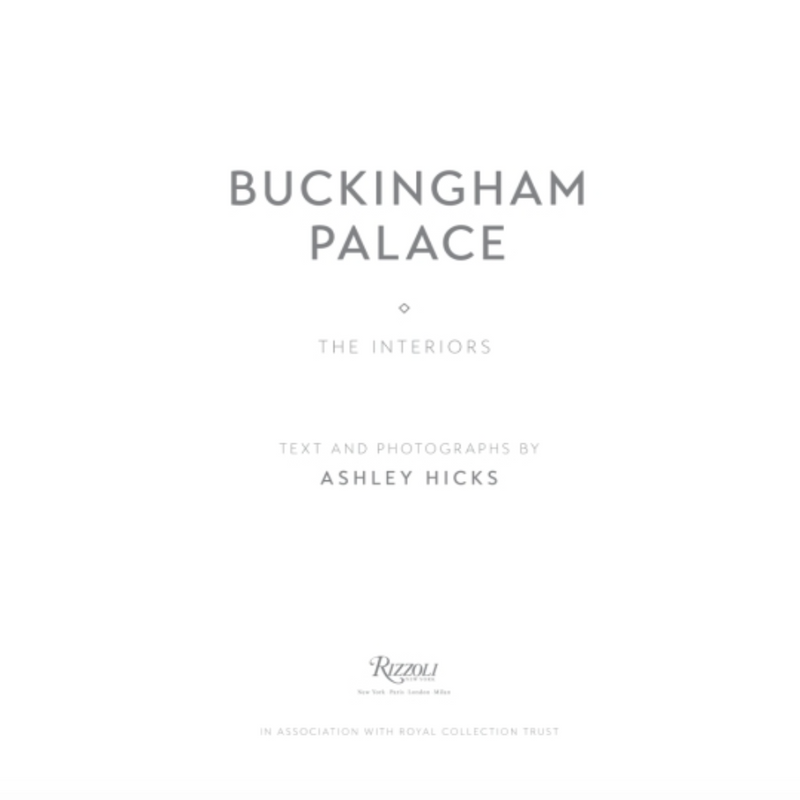 Buckingham Palace: The Interiors book