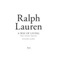Livro Ralph Laurent a Way of Living