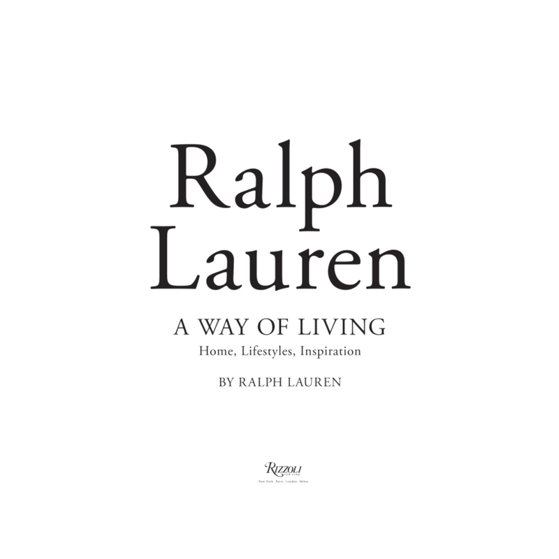 Ralph Laurent a Way of Living book