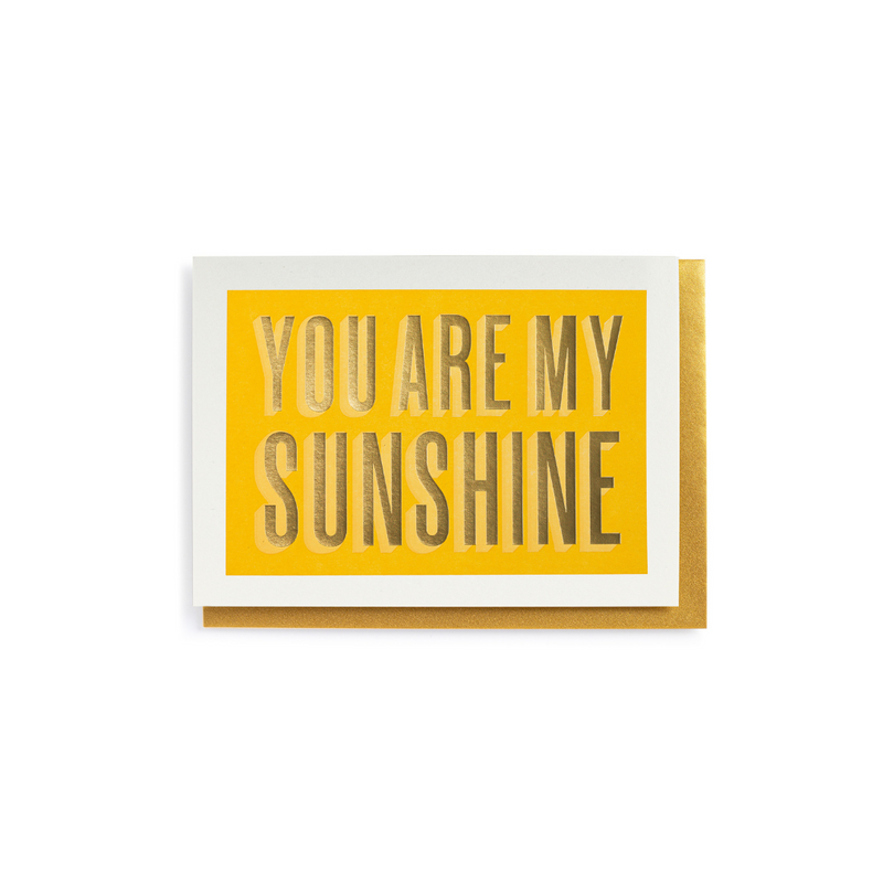 Archivist Cartão You are my sunshine