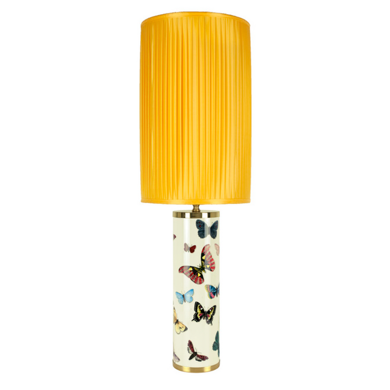 Fornasetti Farfalle Cylindrical Lamp