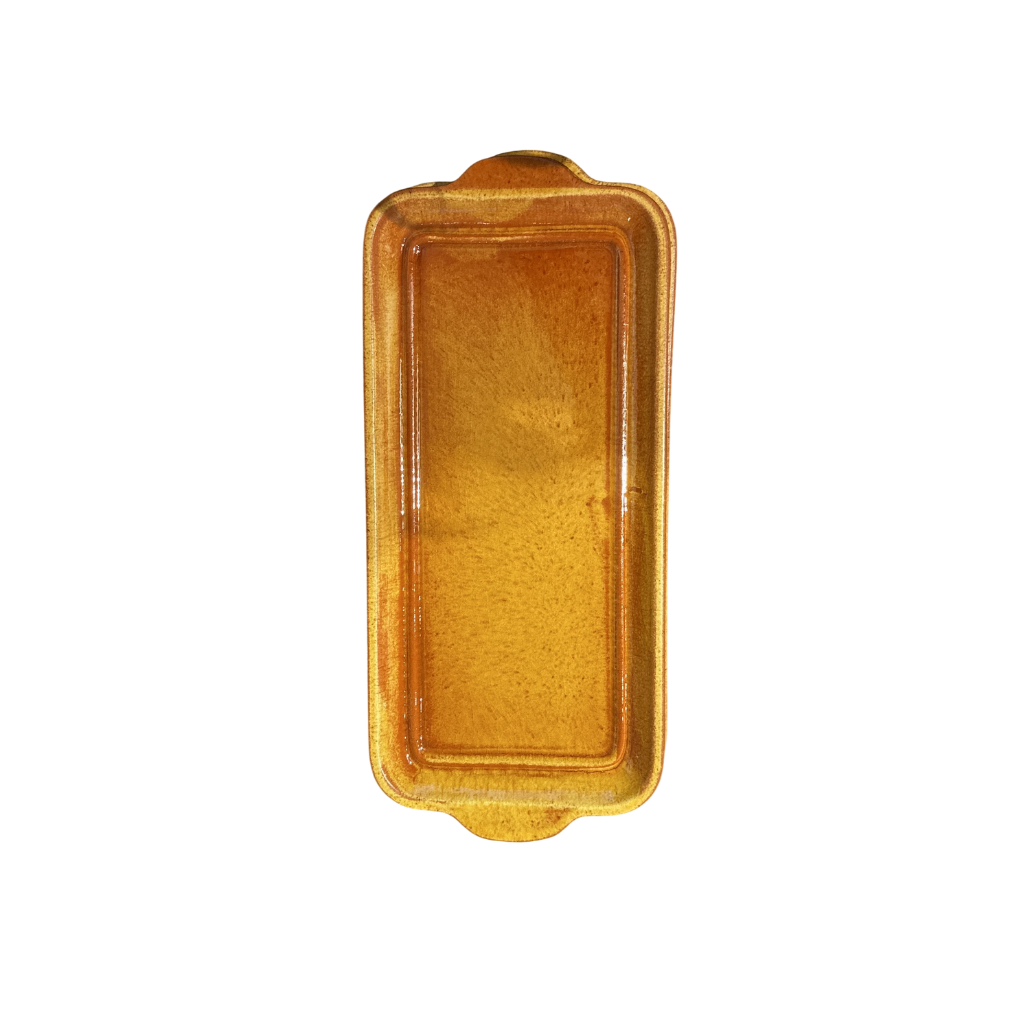 Prato cerâmico amarelo