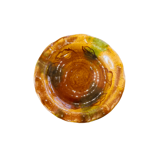 Pratinho cerâmico amarelo