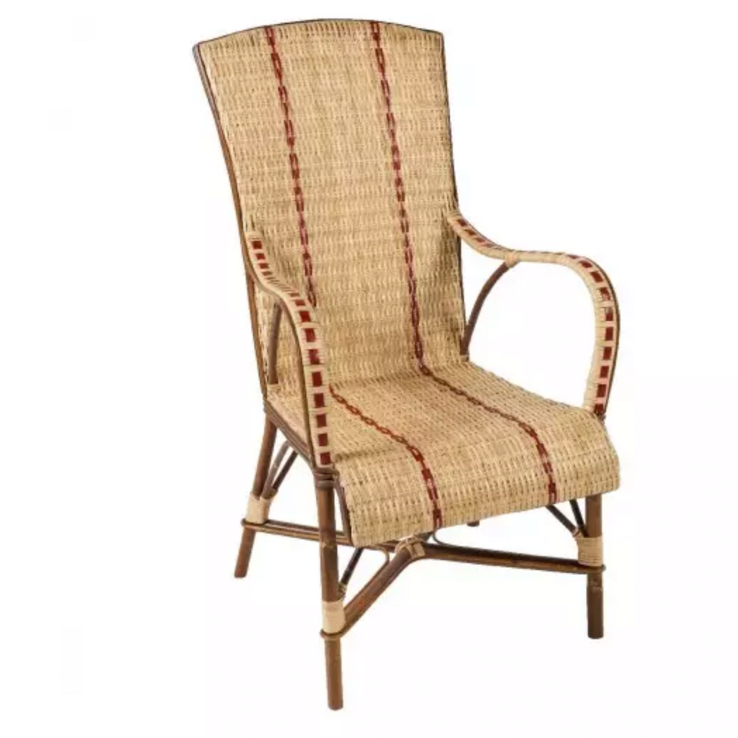 Rattan Bagatelle Armchair with High Backrest
