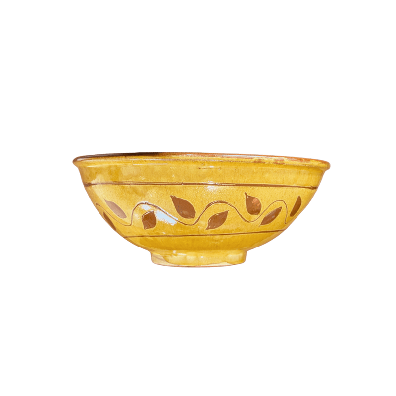 Tigela cerâmica amarela Poeira Design