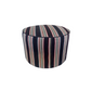 Pouf Poeira Design Redondo em riscas