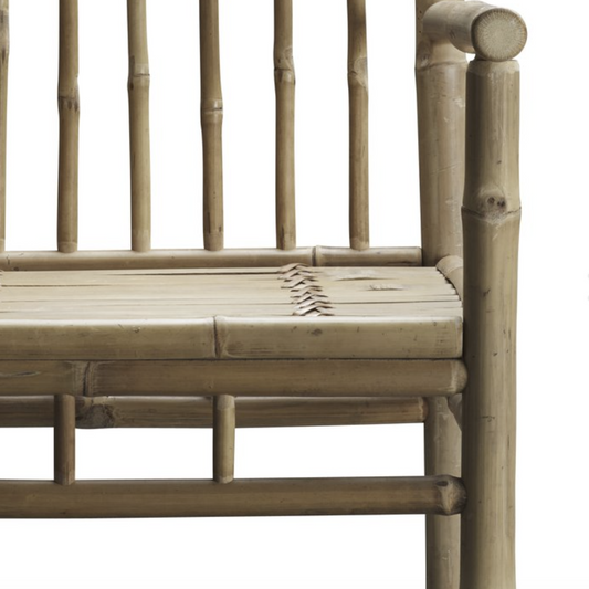 Cadeira com Apoio de Braço em Bambu