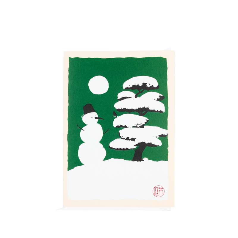 Cartão de Natal Boneco de Neve - Niwaki