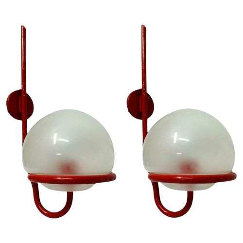 Apliques Aluminio Vintage Sergio Asti 1960 Italia