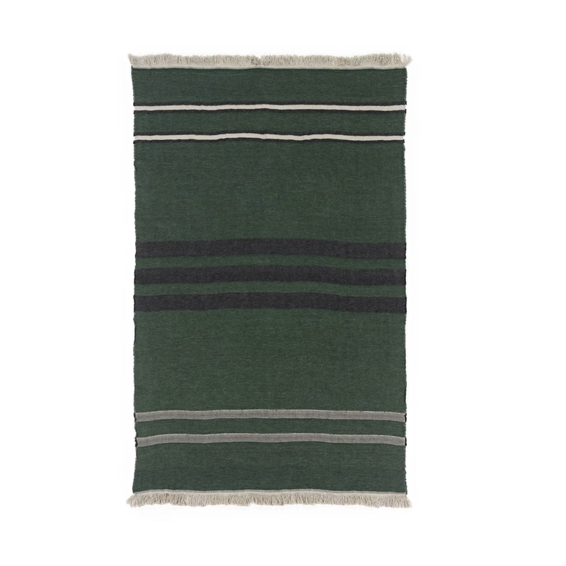 The Belgian Towel Fouta Racing green