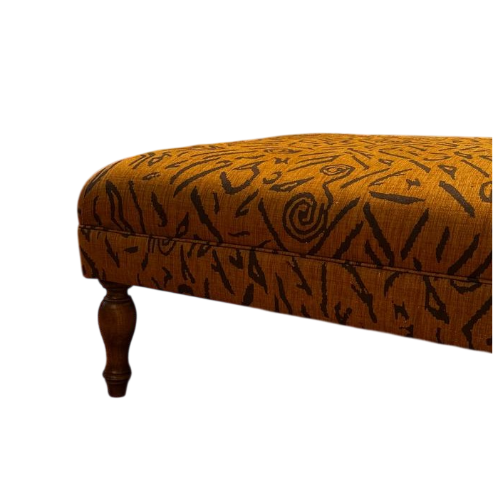 Poeira Banqueta com Pés Torneados