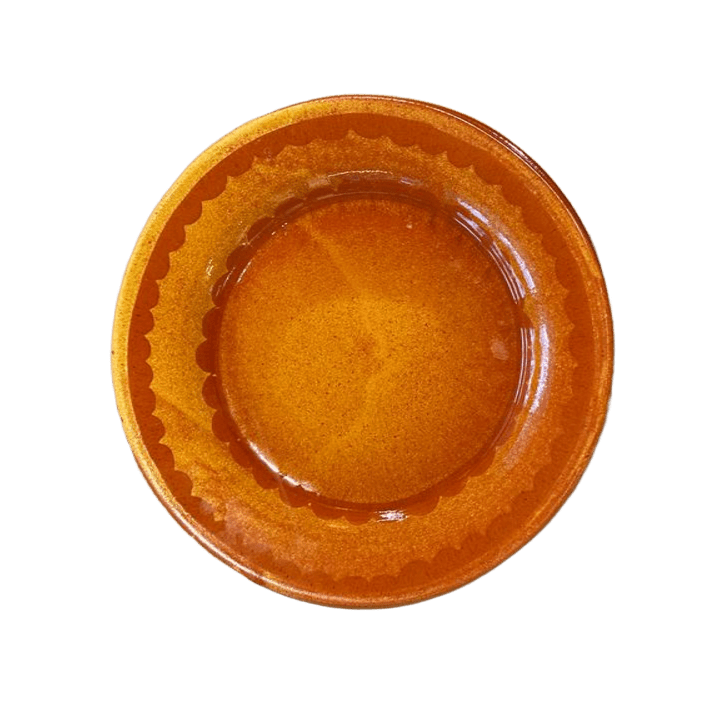 Prato cerâmico amarelo Poeira Design