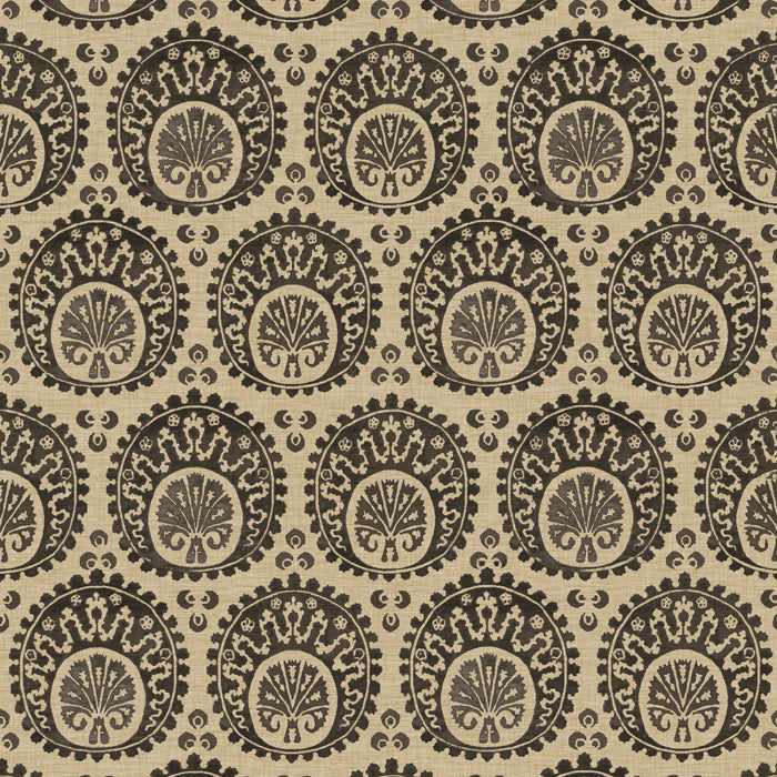 Tecido Arjumand Venice Ottoman Black Trama