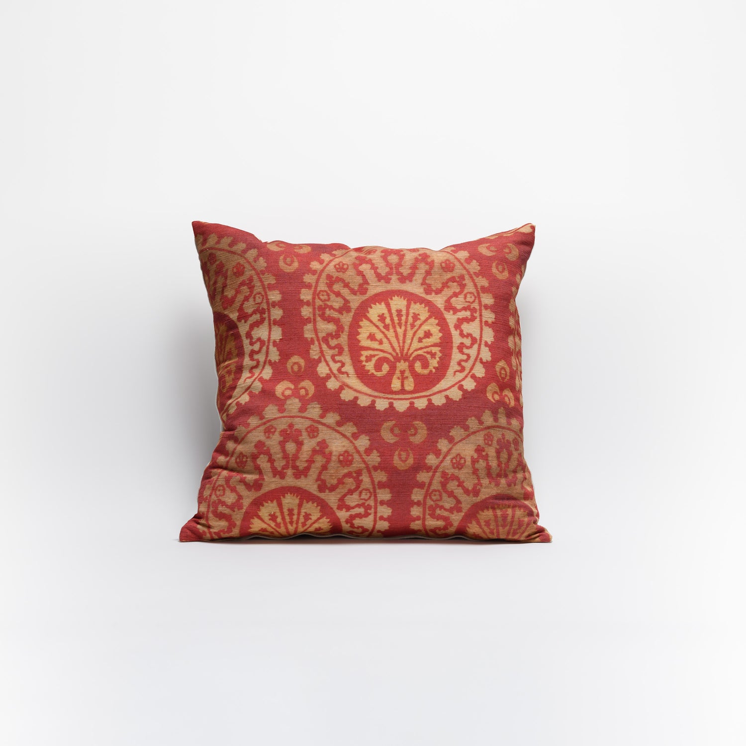 Venice Ottoman Rosso Silk Cushion