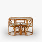 Conjunto Vintage Mesa e Cadeiras French Bamboo